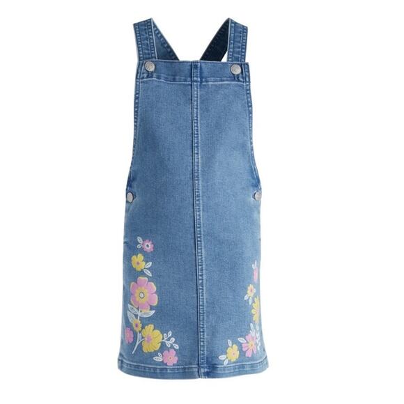 EPIC THREADS Little Girls Zinnia Printed Denim Jumper Size 4T NWT $48 - Picture 1 of 14
